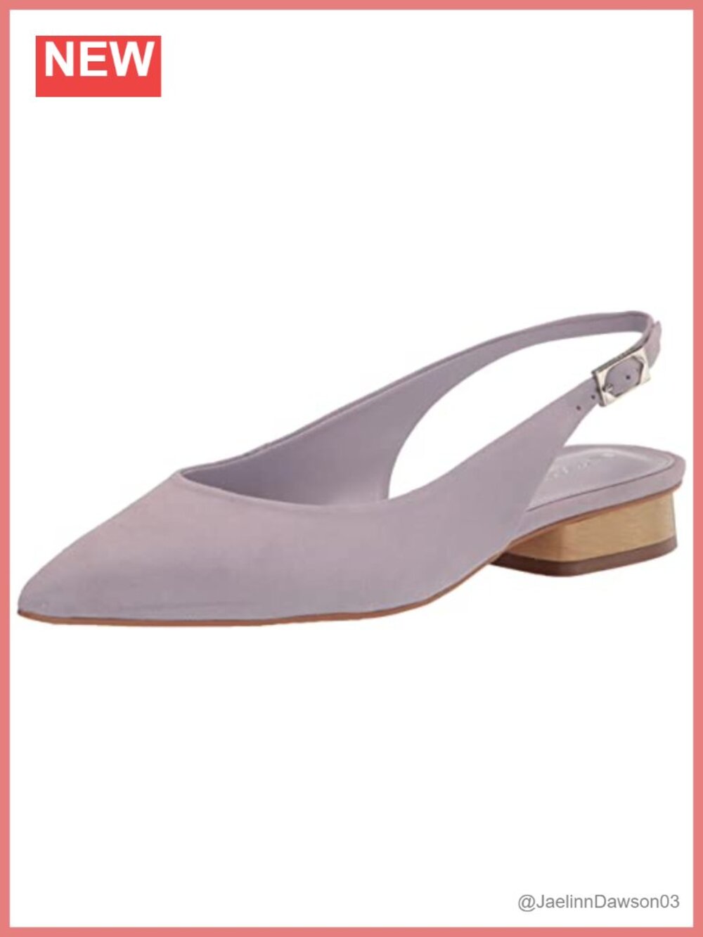 Vince Camuto Suede Slingback Loafer Block Heel Padded Insole